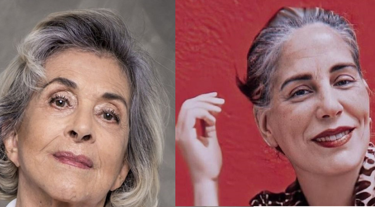 Betty Faria e Gloria Pires se encontram no aeroporto e esbanjam simpatia