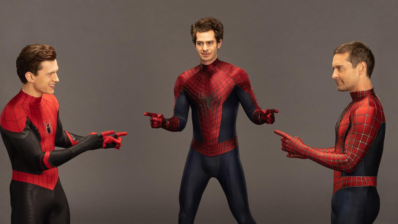 Tom Holland, Tobey Maguire e Andrew Garfield recriam meme icônico de Homem Aranha