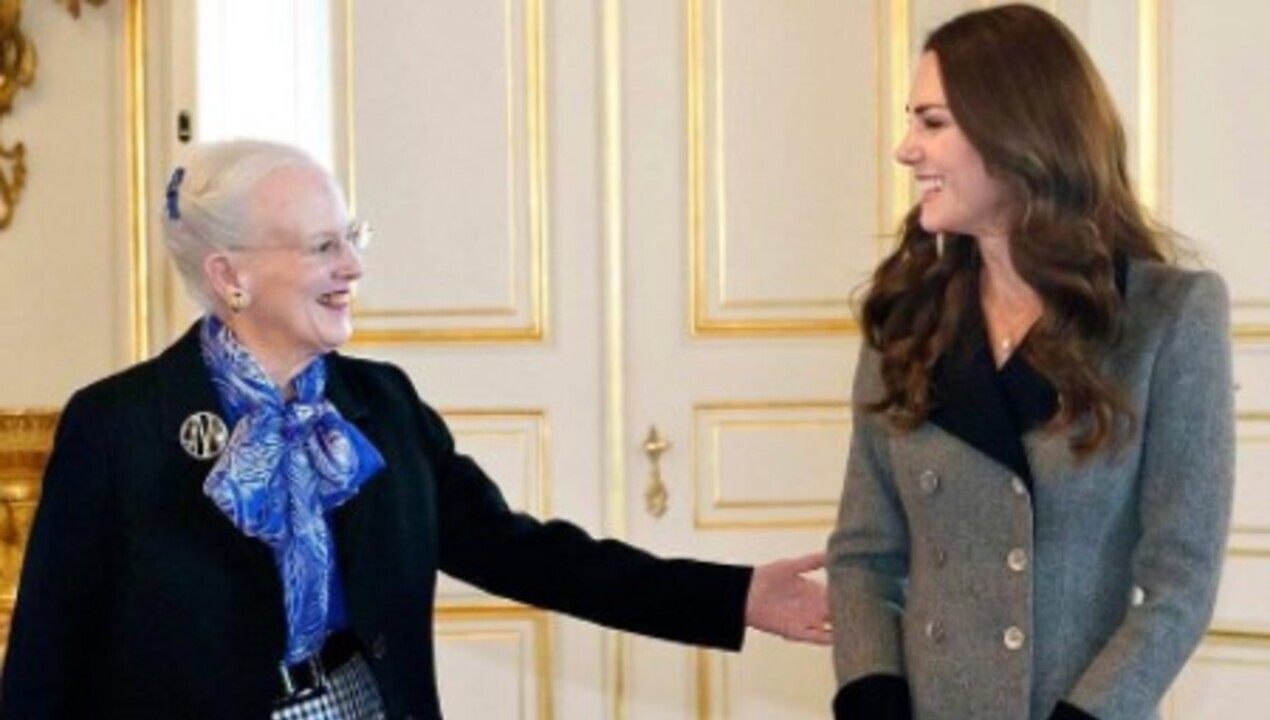 Em viagem real, Kate Middleton se encontra com a Rainha Margareth da Dinamarca