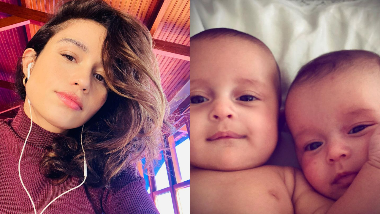 Nanda Costa faz vídeo bem-humorado mostrando dificuldades na rotina das filhas: ”Alguém pode me ajudar?”