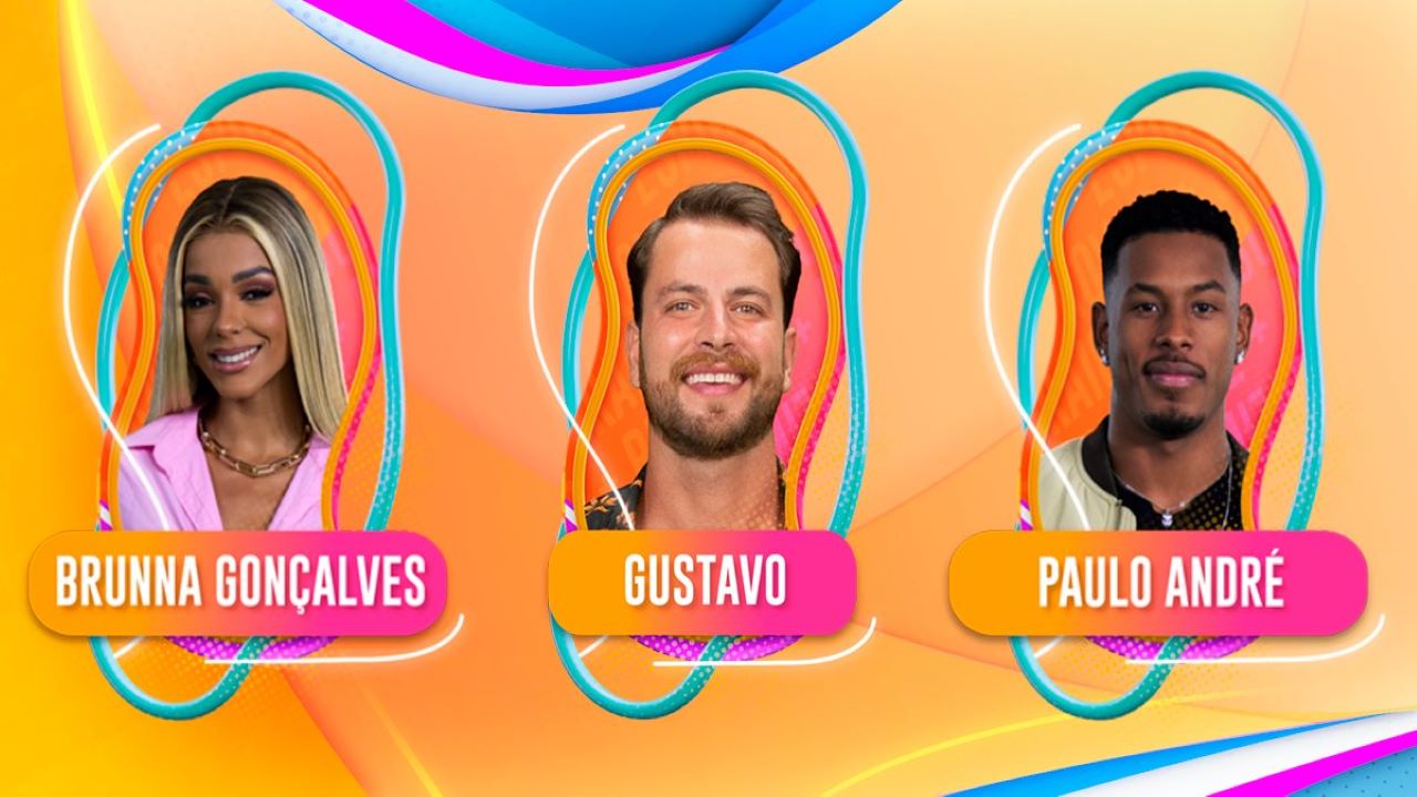 BBB 22: Brunna, Gustavo e Paulo André formam o quinto paredão do reality; vote em quem deve sair