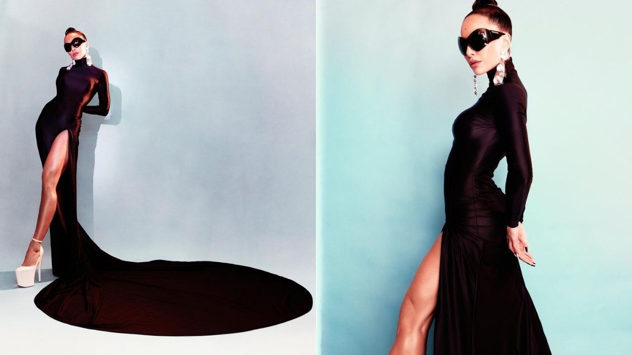 Sabrina Sato aposta em vestido com fenda avassaladora para evento: “Impecável”