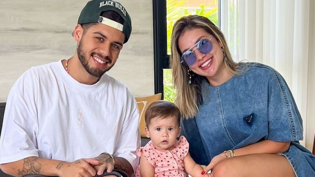 Virginia Fonseca e Zé Felipe surgem coladinhos com a filha, Maria Alice e se derretem: ”Meu tudo!”