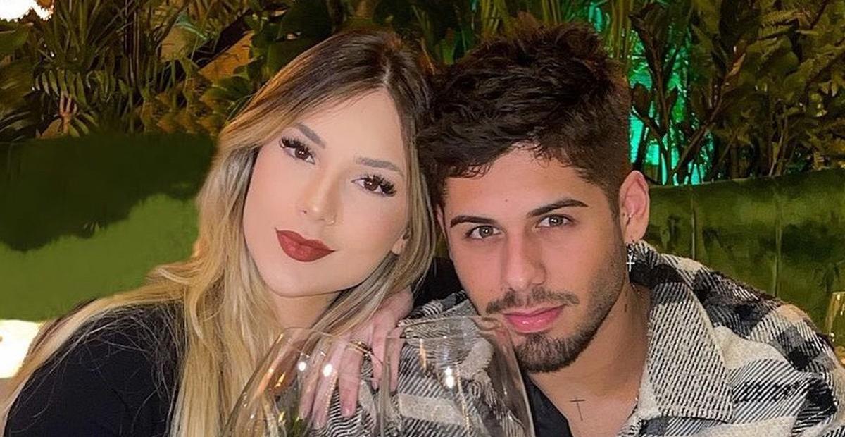Zé Felipe posta clique abraçado com Virgínia Fonseca e faz declaração: ”Eu amo você demais”