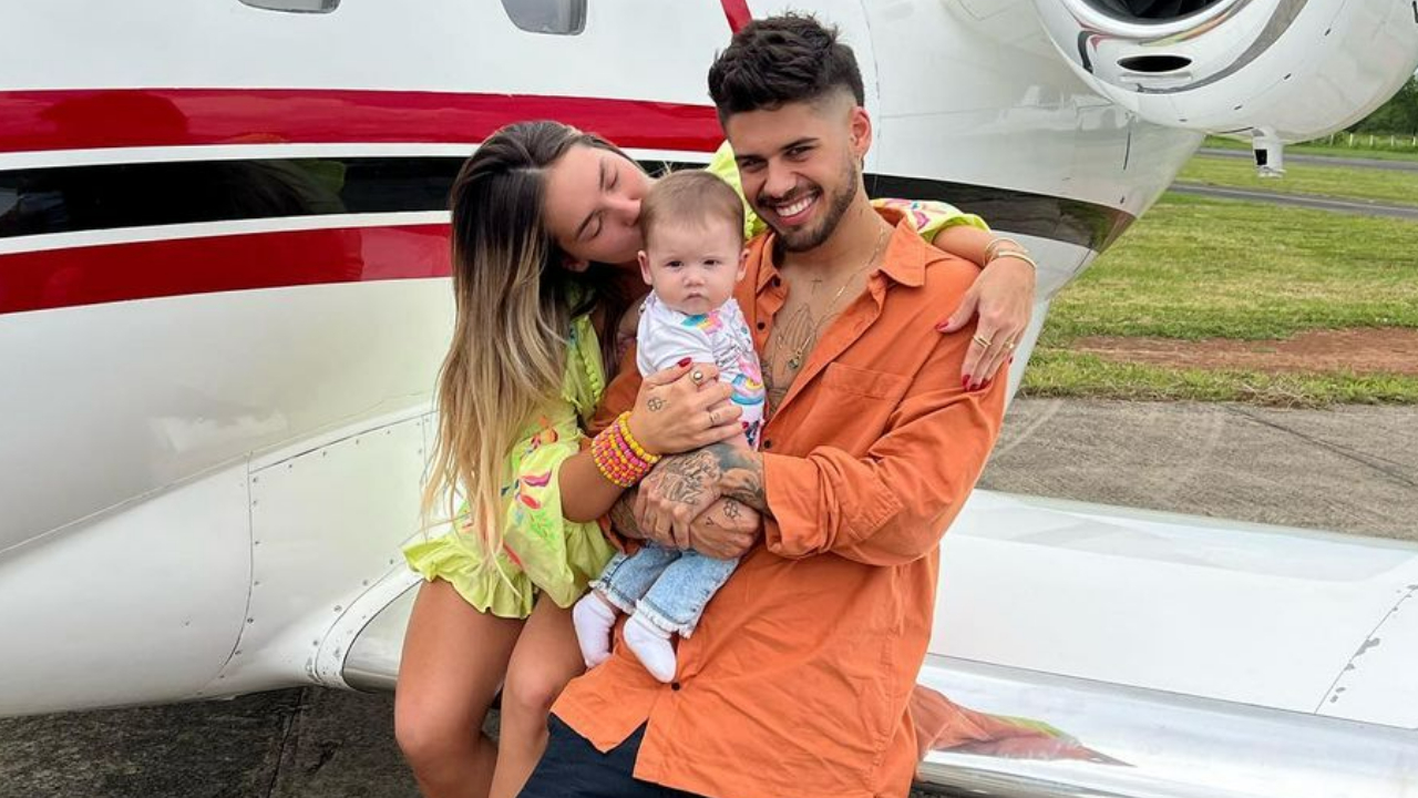Zé Felipe se derrete por Virginia Fonseca e Maria Alice ao fazer flagra fofo delas: ”Melhor família do mundo!”