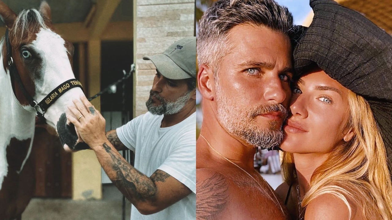 Bruno Gagliasso apresenta nova integrante da família e compara com Giovanna Ewbank: ”Parece irmã gêmea de tão linda”