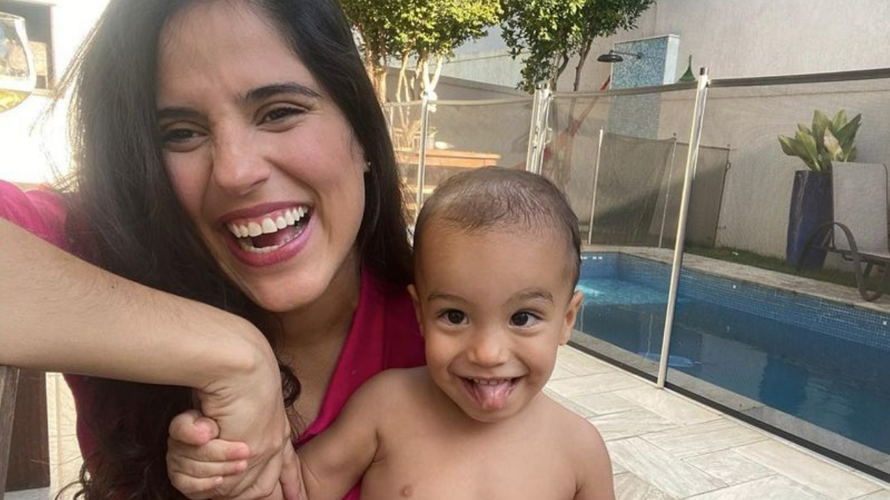Camilla Camargo posta clique fofo do filho, Joaquim e de derrete: ”Te amar é pouco, você é meu mundo”