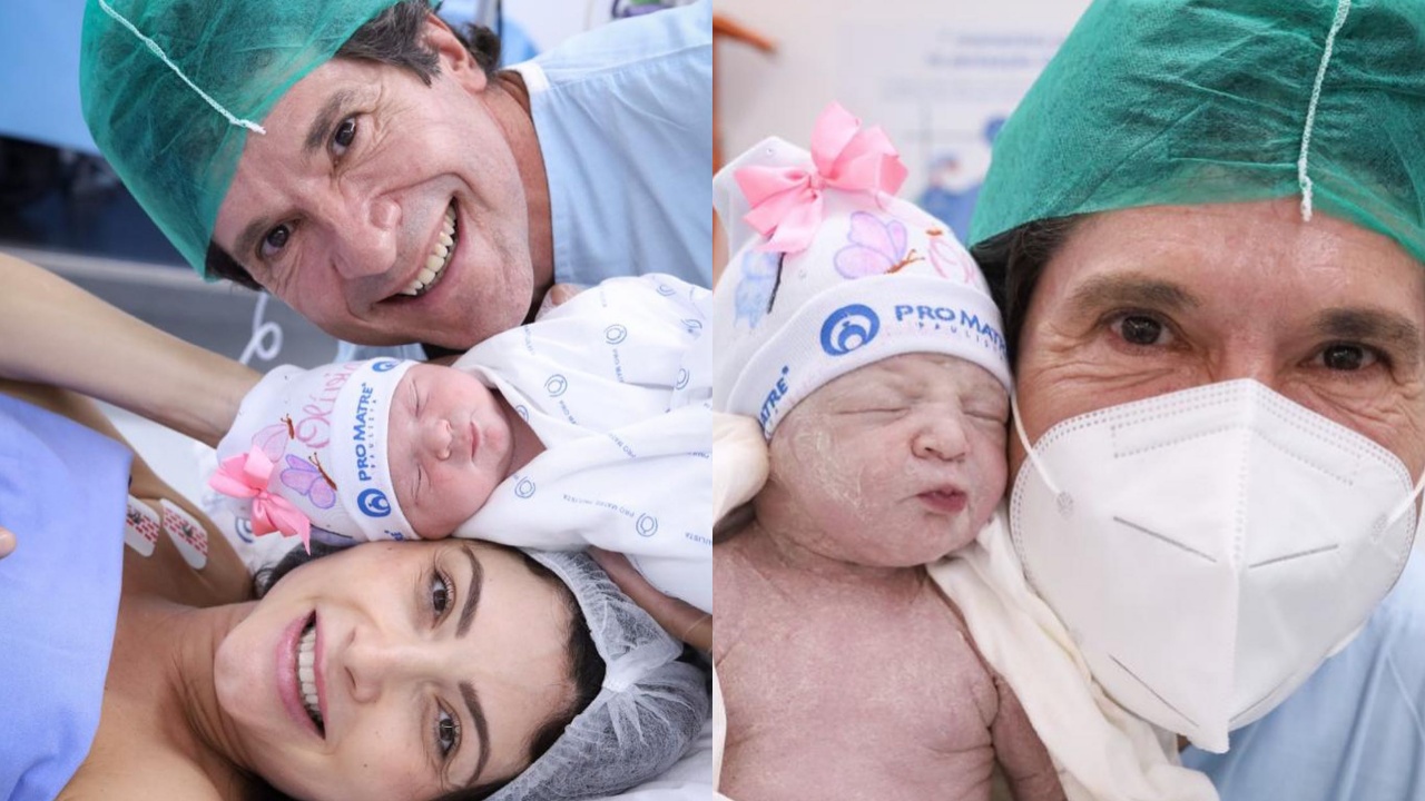 Cantor Daniel anuncia nascimento da terceira filha com Aline Pádua: ”Nosso anjinho”