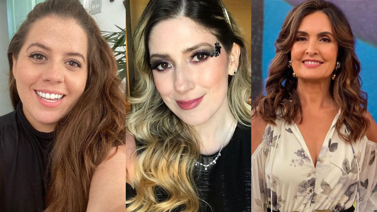 Dani Calabresa surge ao lado de Fátima Bernardes e de Tati Machado em bastidores do ‘Encontro’
