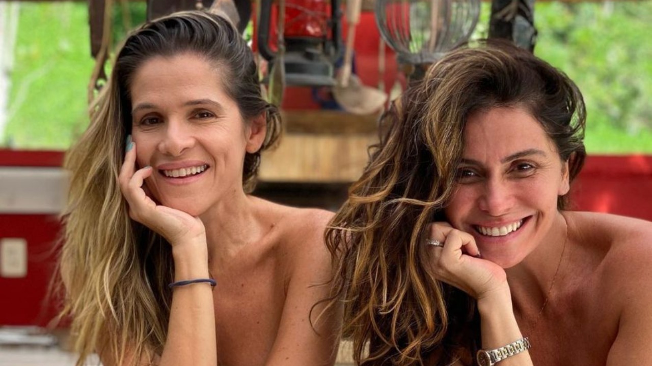 Em Noronha, Ingrid Guimarães e Giovanna Antonelli nadam em meio a tubarões e dublam áudio de Paulo Gustavo