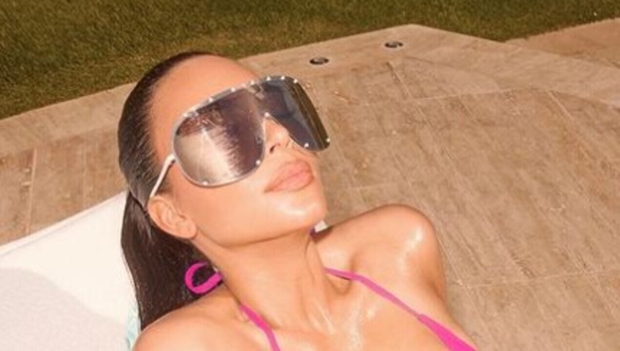 Kim Kardashian publica mais fotos de suas férias com o namorado