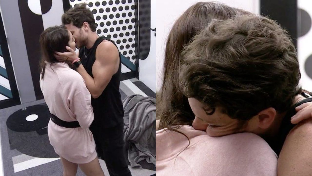 BBB22: Após beijo, Eslovênia e Lucas acordam em clima de romance