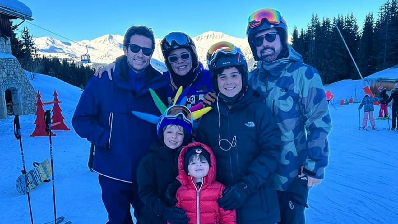 Luma Costa abre álbum de fotos de sua família curtindo passeio na neve: ”Compartilhando memórias”