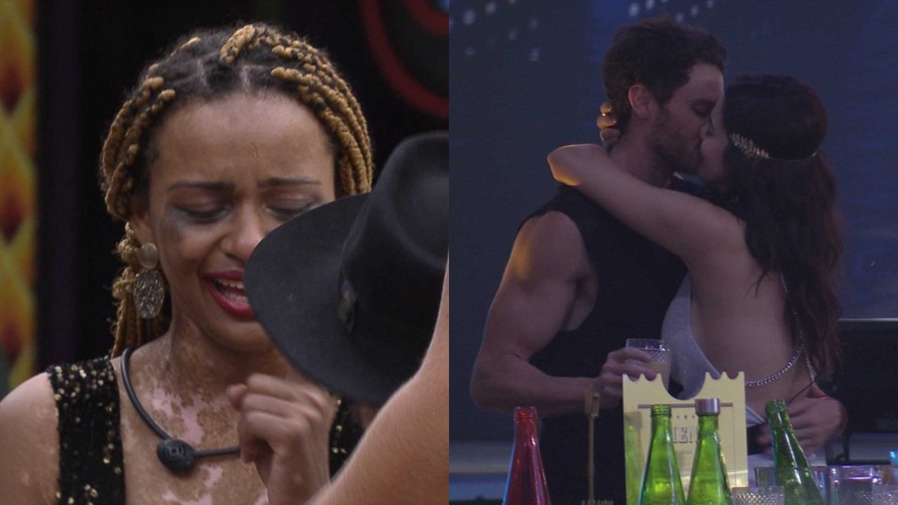 BBB22: Natália se desespera ao ver Eslovênia e Lucas se beijando na Festa do Líder
