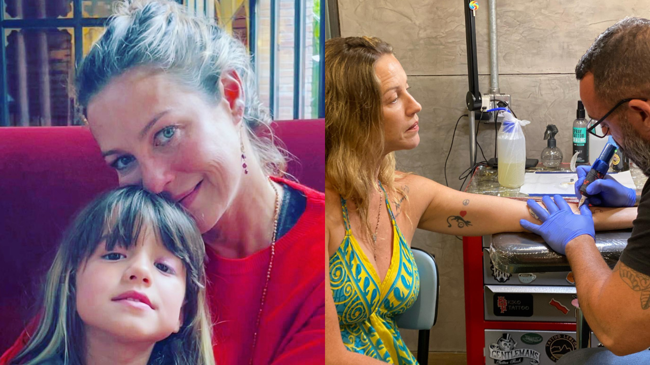 Luana Piovani mostra que tatuou um desenho feito pela filha e encanta a web