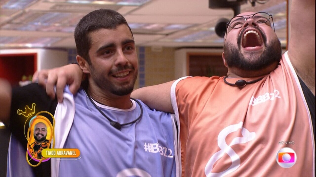 Prova do Líder do BBB22: Tiago Abravanel vence e Pedro Scooby é imunizado
