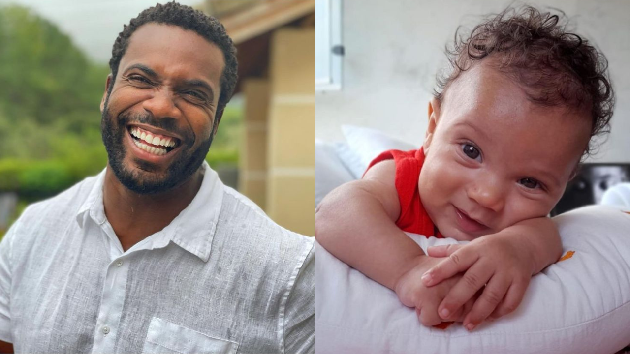 Esbanjando fofura, Rafael Zulu posta nova foto ao lado do caçula: ”Saudade do meu amigão”