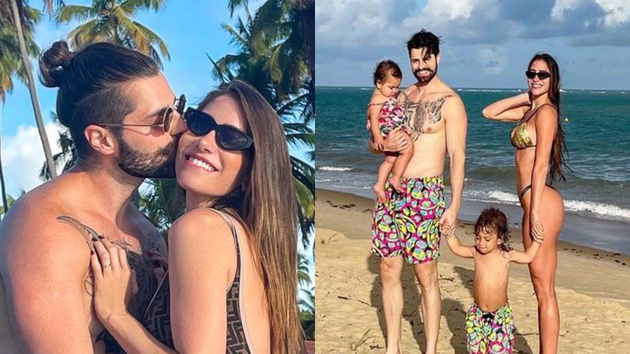 Romana Novais compartilha cliques na praia com a família e Alok se derrete: ”Te amo, minha princesa”