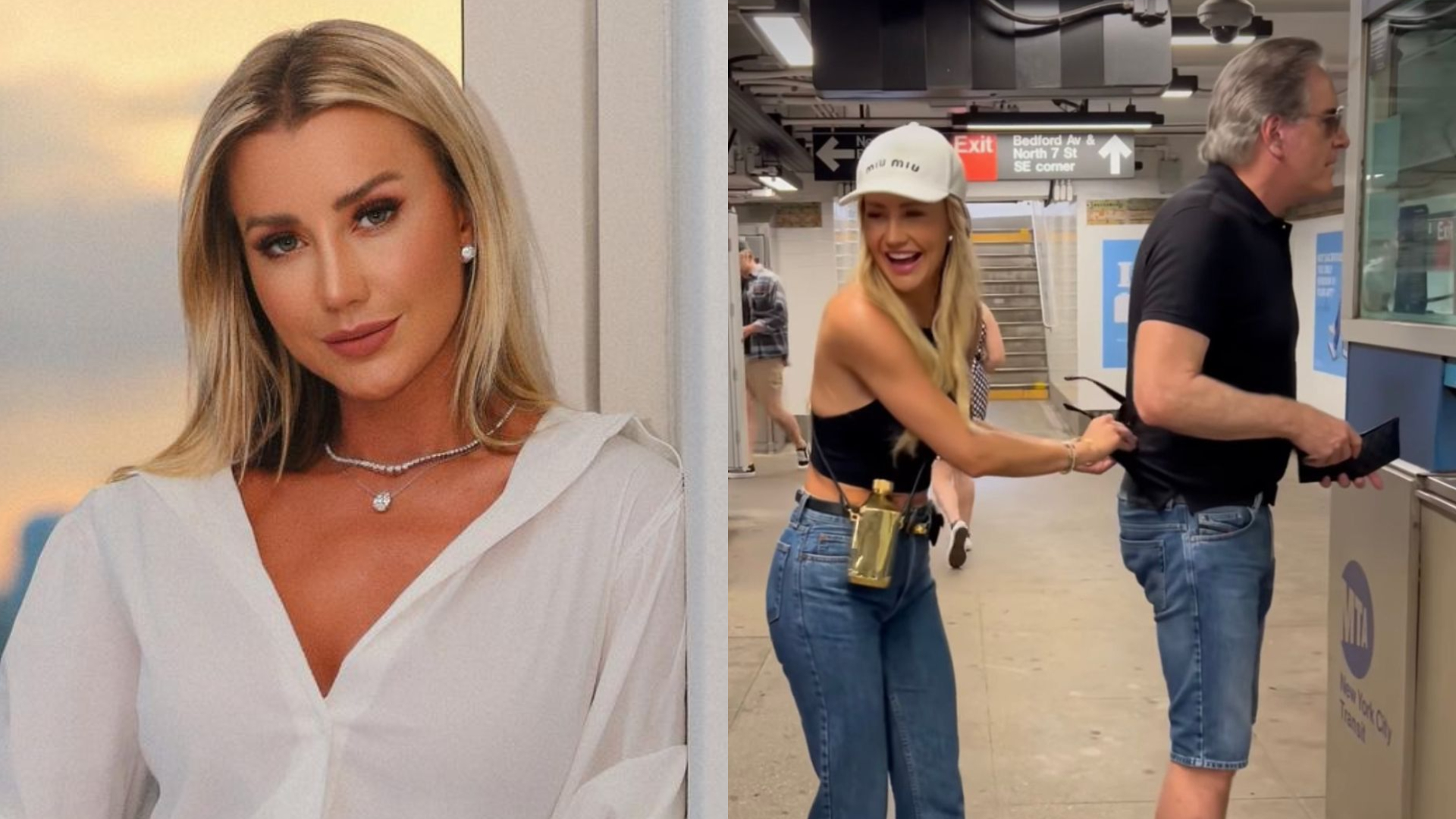 Ana Paula Siebert leva a família para andar de metrô em Nova York: ”Venci na vida”