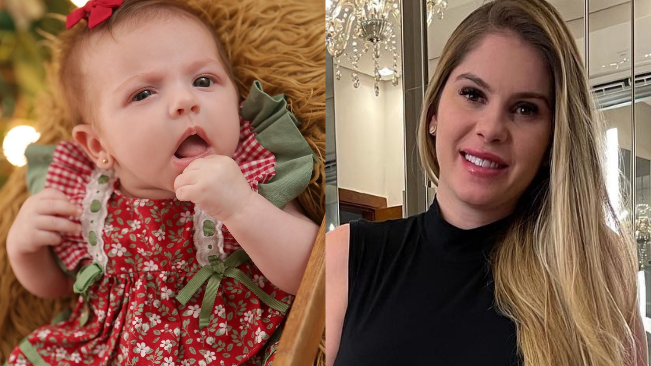 Com ensaio fotográfico encantador, Bárbara Evans celebra 3 meses da filha, Ayla