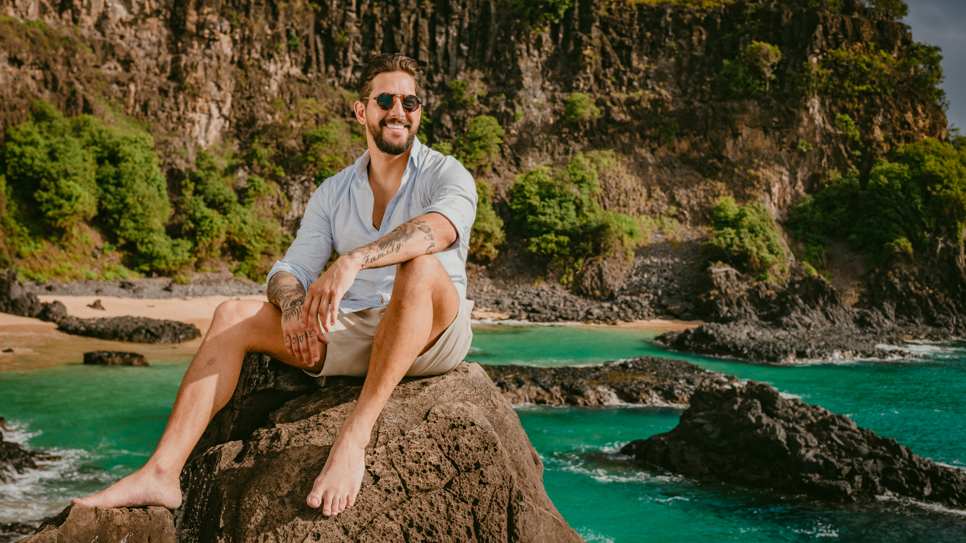 Felipe Pezzoni celebra a estreia de projeto audiovisual da Banda EVA em Noronha: ”Foi muito especial”