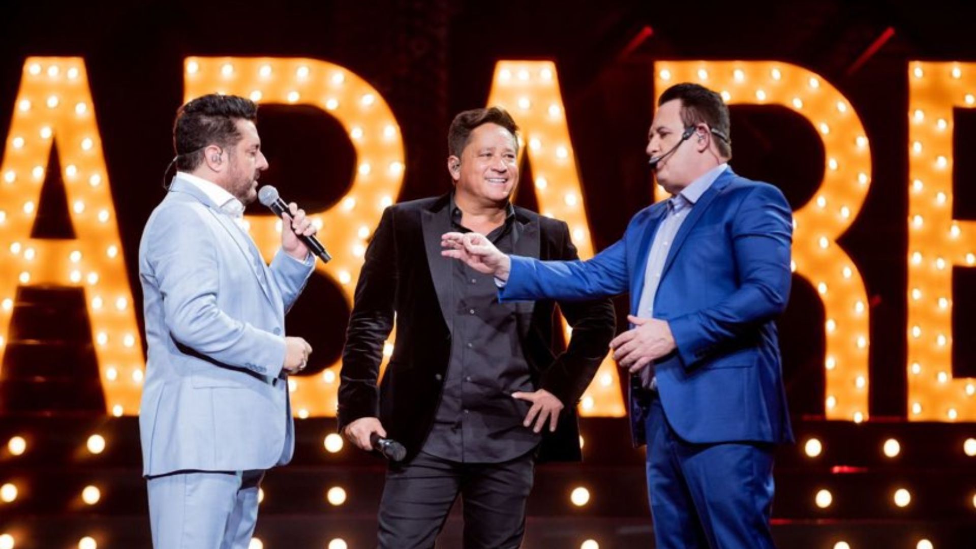Gravação do DVD ‘Cabaré’ com Leonardo e a dupla Bruno & Marrone agita capital paulista