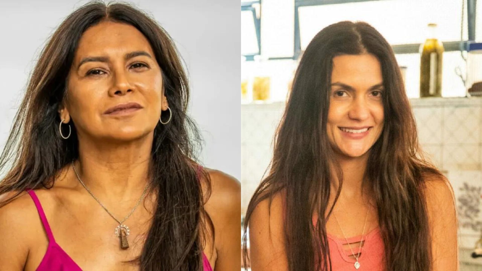 Dira Paes posa ao lado de Paula Barbosa, a Zefa de ‘Pantanal’