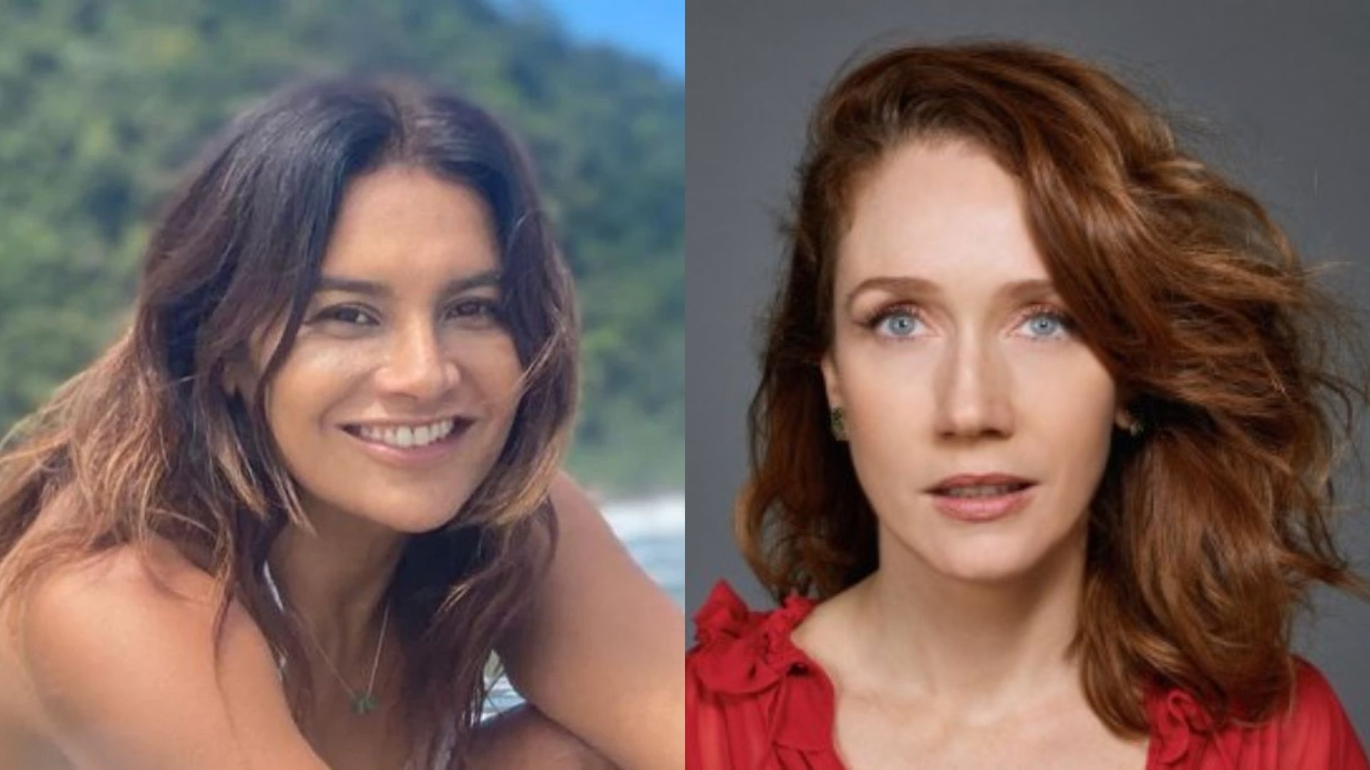 Dira Paes posa ao lado de Camila Morgado nos bastidores de ‘Pantanal’