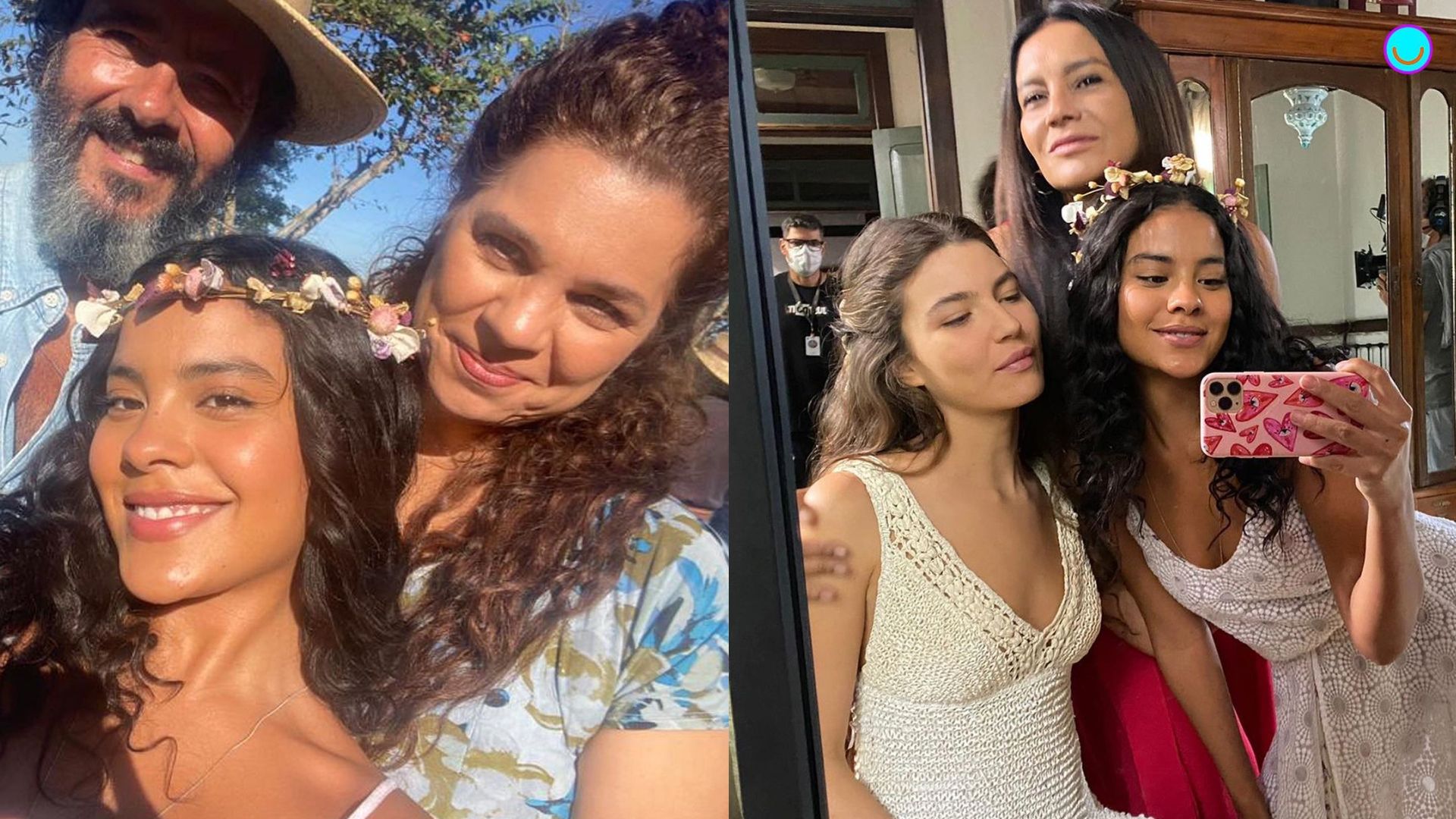 Elenco de ‘Pantanal’ se diverte nos bastidores do capítulo 100 da novela