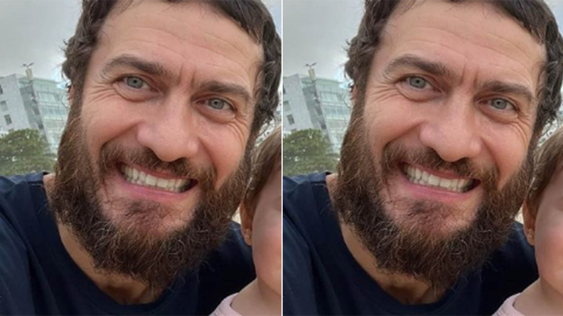 Gabriel Braga Nunes mostra foto inédita com a filha caçula, Valentina