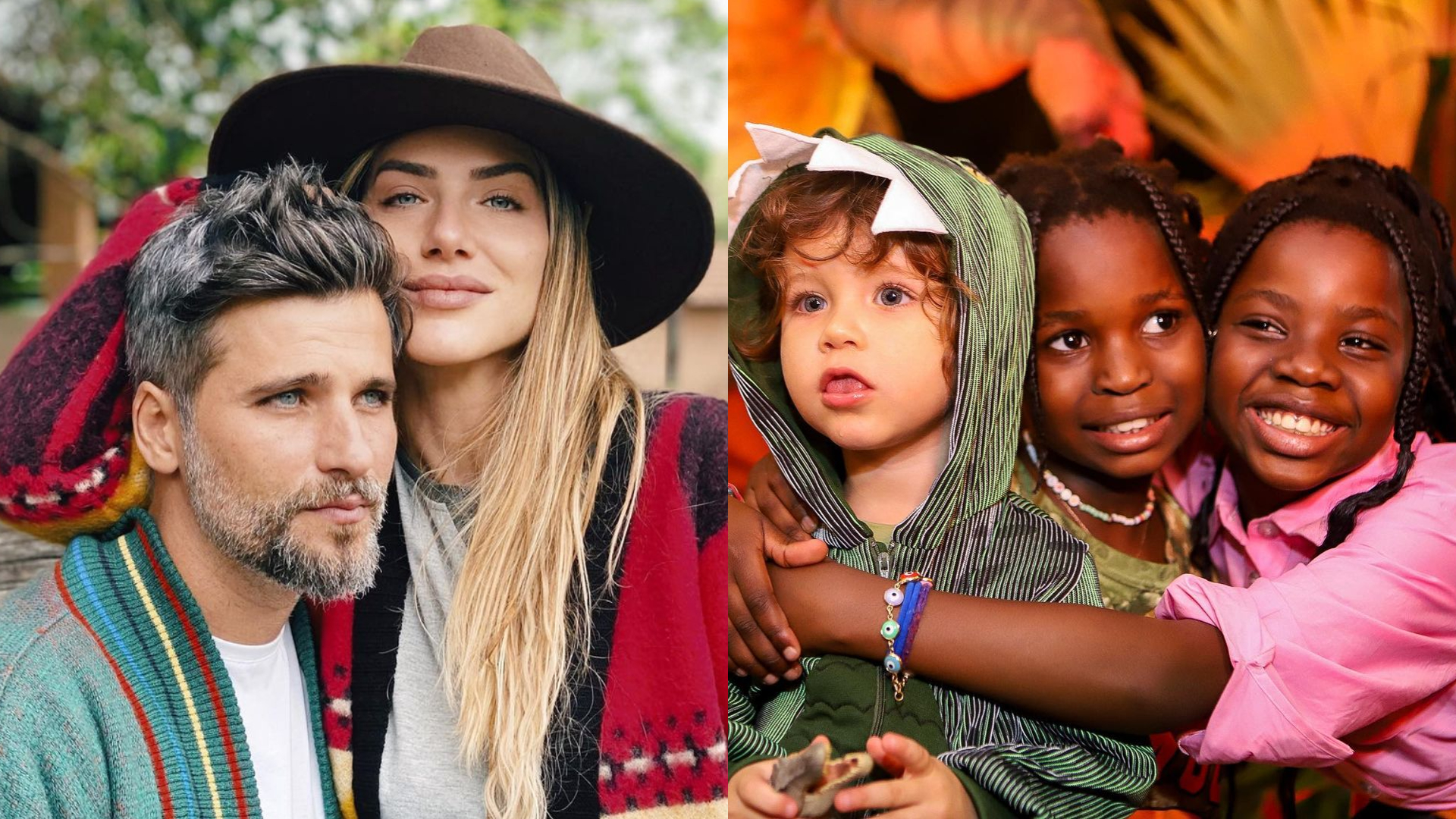 De férias, filhos de Giovanna Ewbank e Bruno Gagliasso roubam a atenção em fotos na praia