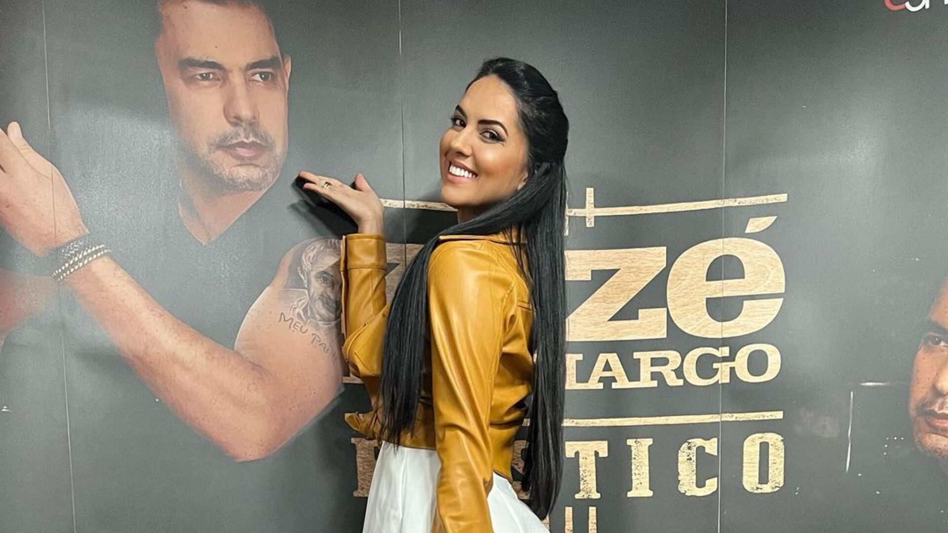 Graciele Lacerda monta look com jaqueta de Zezé e surpreende com resultado