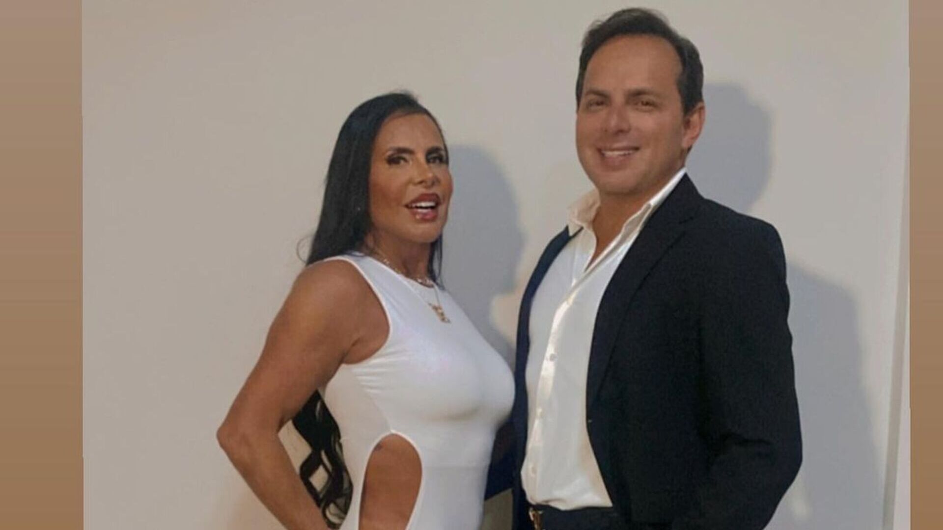Gretchen impressiona com declaração para o marido: ”Que texto”
