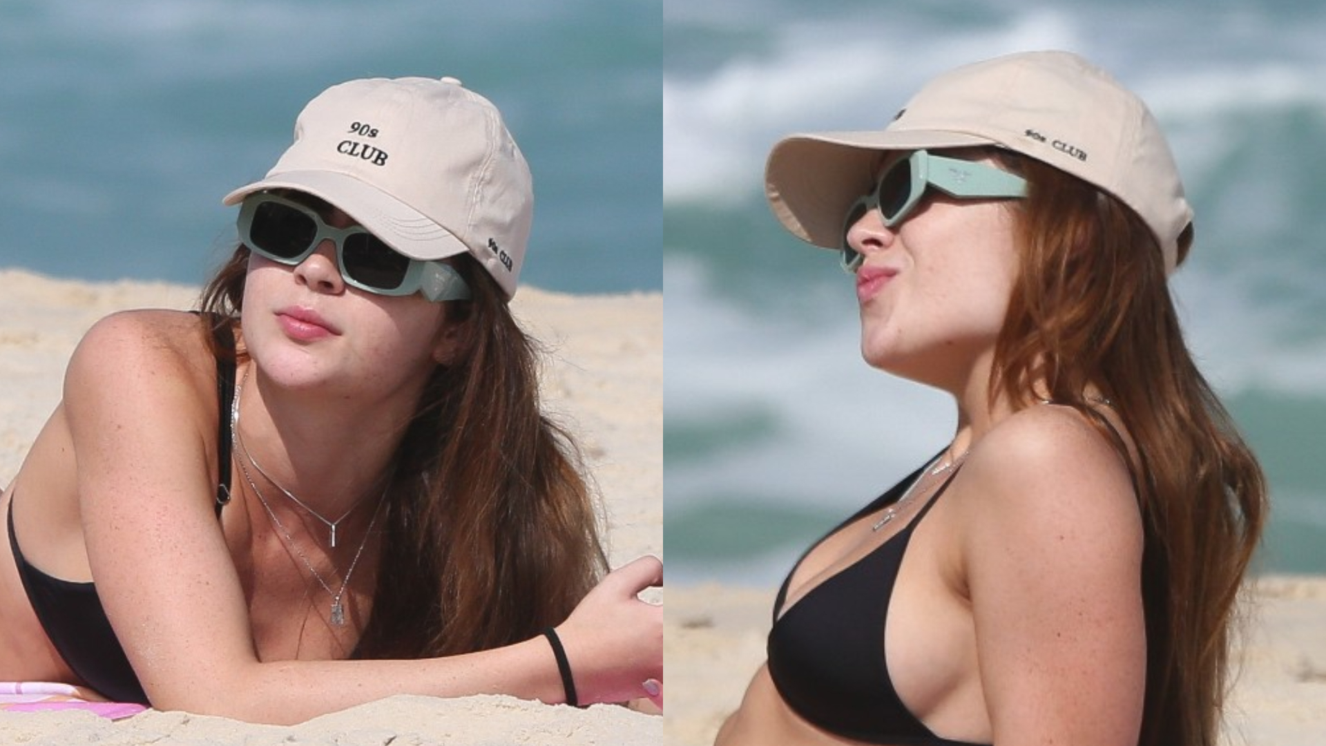 Jade Picon exibe corpo sarado em dia de praia no Rio de Janeiro