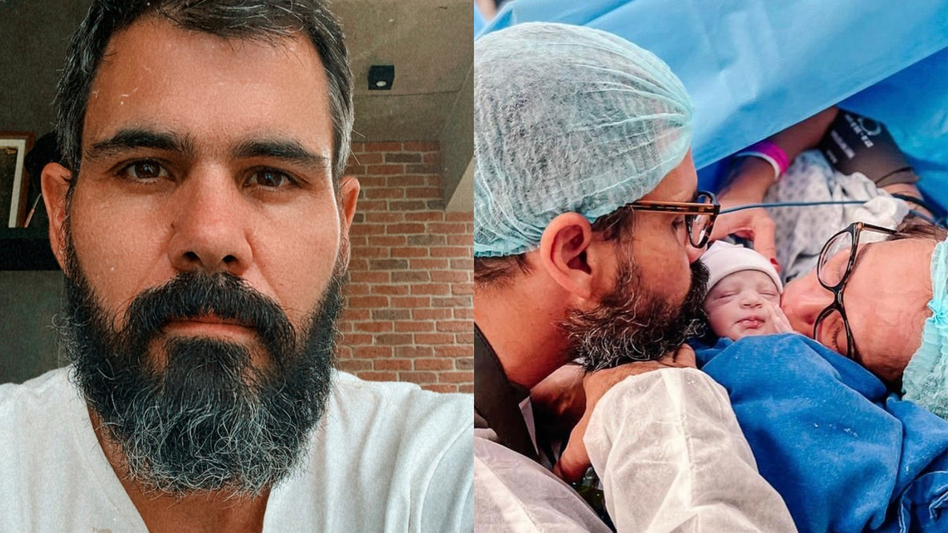 Filha caçula de Juliano Cazarré é extubada após cirurgia: ”Está indo muito bem”