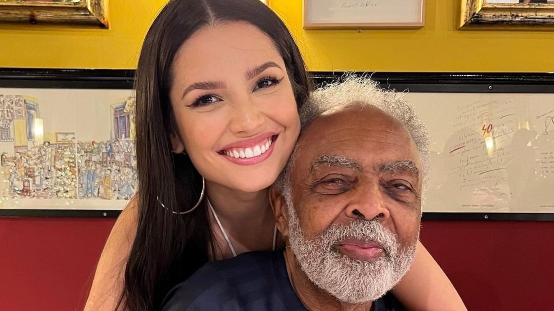Juliette compartilha linda foto ao lado de Gilberto Gil e se declara: “Meu nome é felicidade”