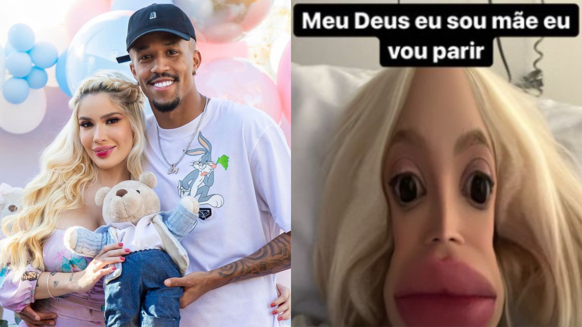 Karoline Lima anuncia que está prestes a dar à luz sua primeira filha com o jogador Éder Militão