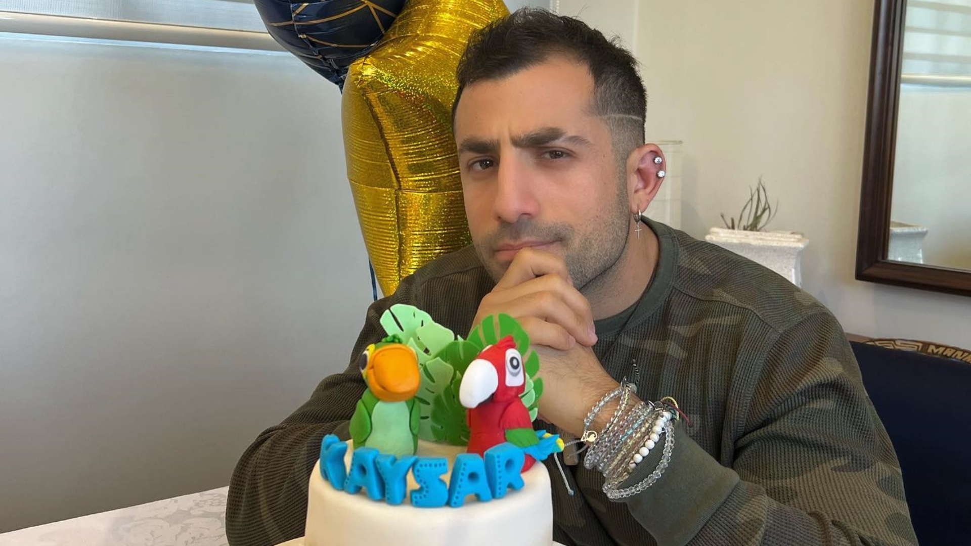 Kaysar Dadour comemora aniversário ao lado da família: “Melhor dia no mundo”