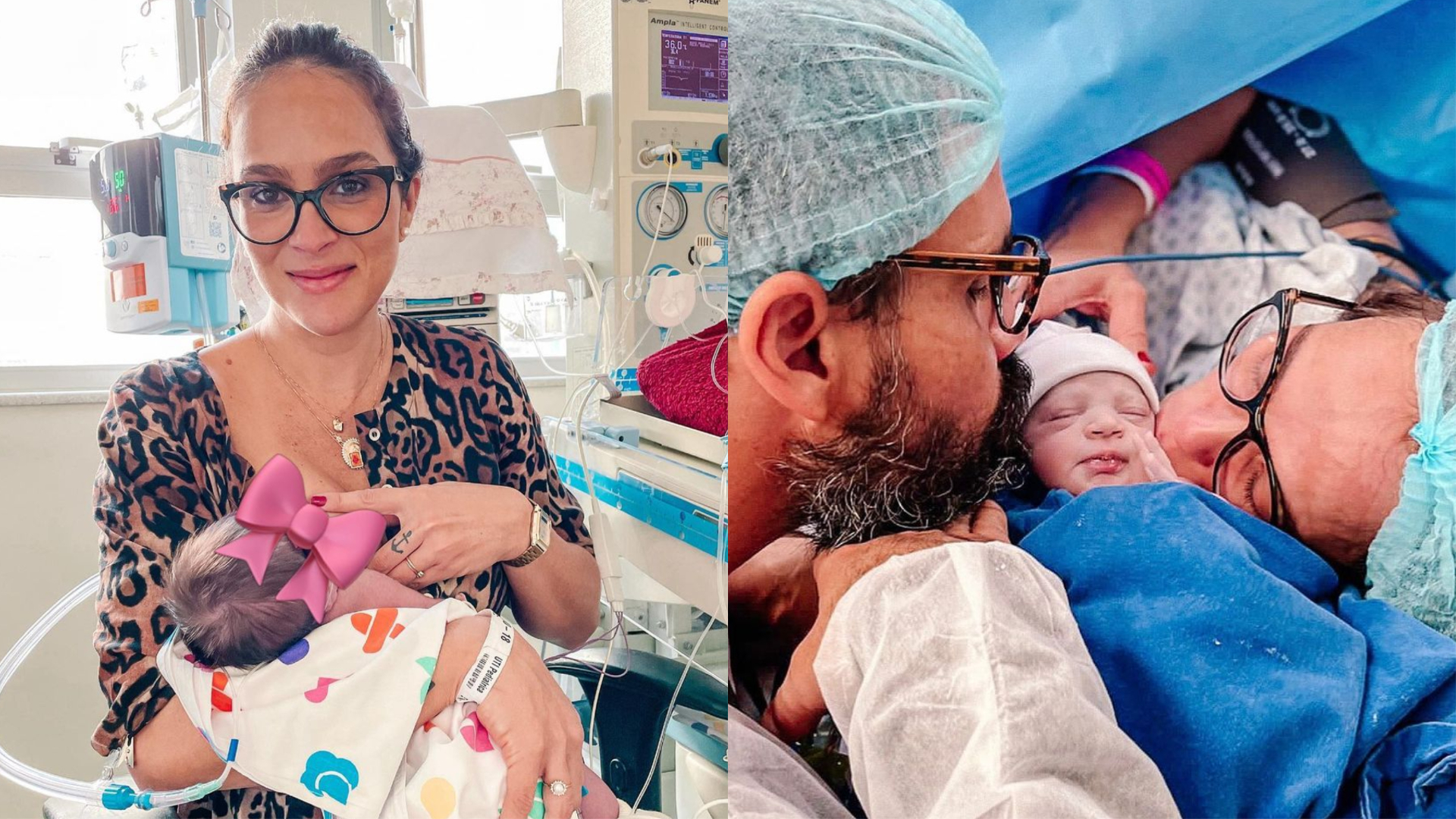 Esposa de Juliano Cazarré posta foto da filha caçula, que está em recuperação: ”Valente”