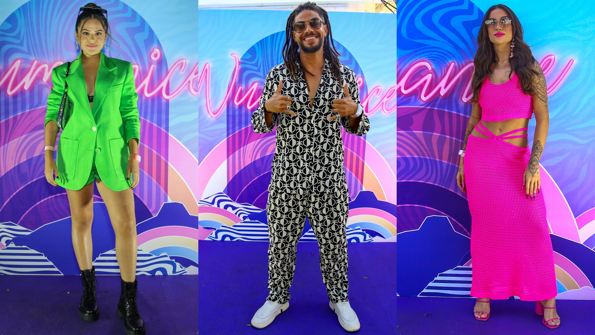 Com looks estilosos, famosos curtem show de Ludmilla no Rio de Janeiro