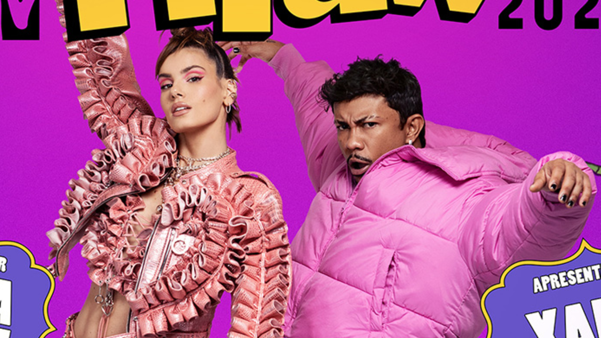 Camila Queiroz e Xamã serão os apresentadores do MTV Miaw