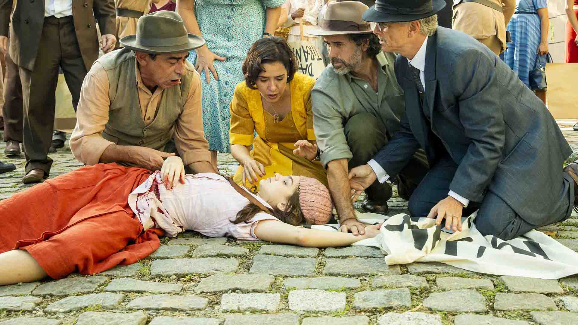 Além da Ilusão: Olívia é atingida por um tiro no meio da rua