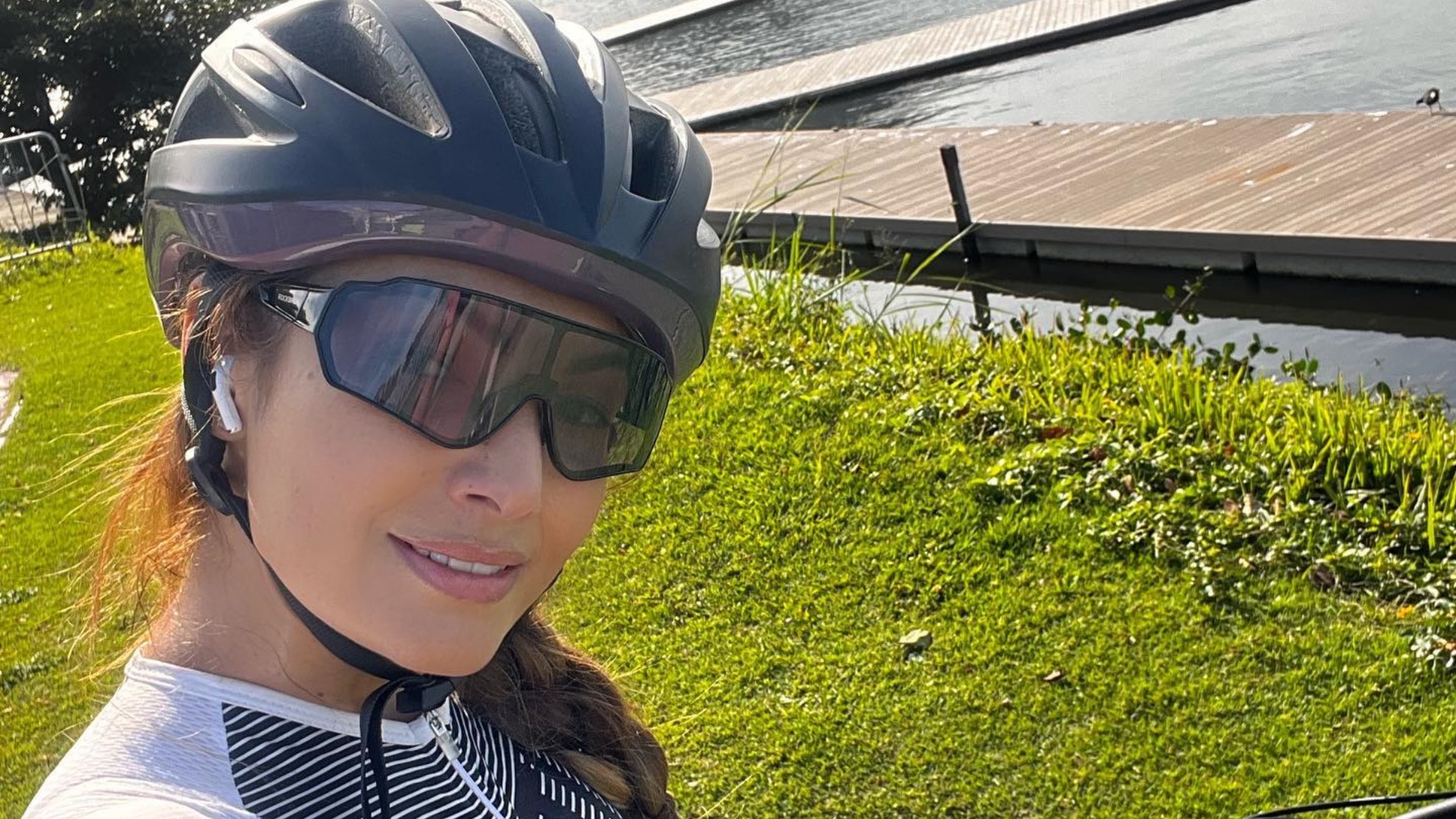 Patrícia Poeta mostra passeio de bicicleta: “Exercício do dia”