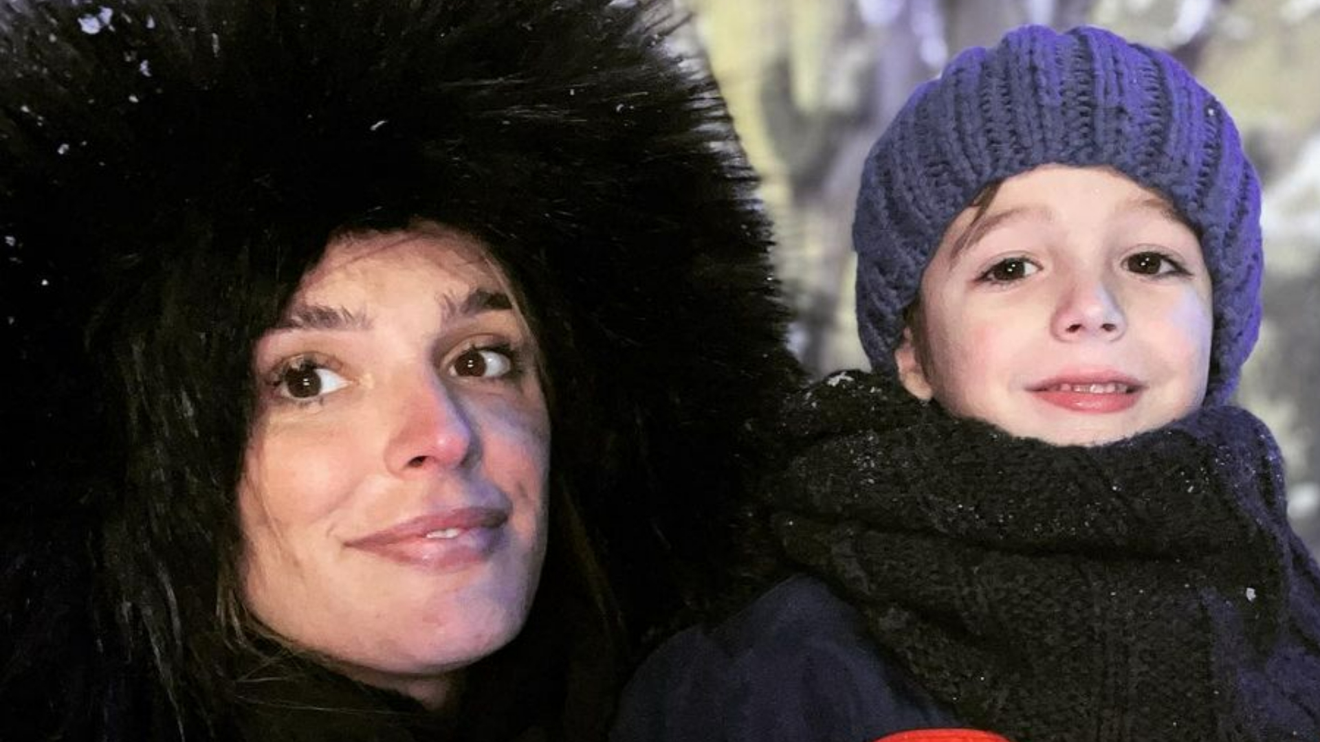 Rafa Brites curte frio de Gramado na companhia do filho, Rocco