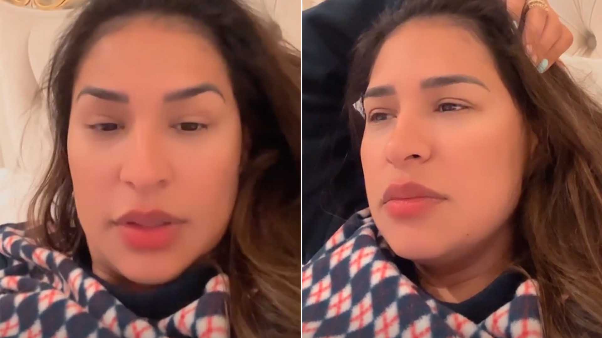 Simone Mendes começa o dia dizendo que não dormiu bem