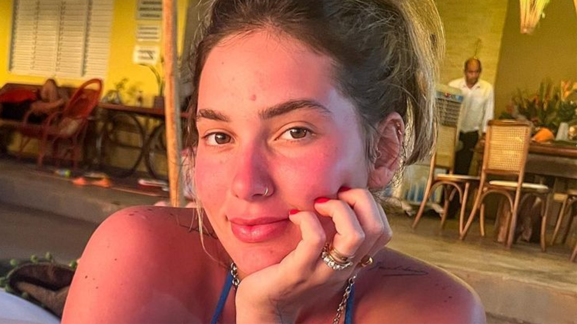 De look fitness, Virginia Fonseca mostra barriga de 6 meses: ”Aparece mais à noite”