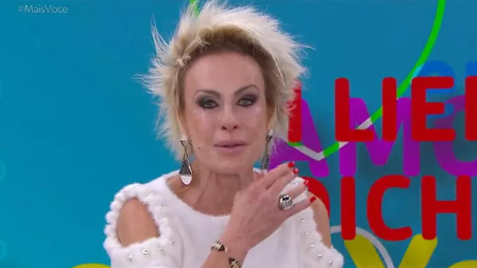 Ana Maria Braga cai no choro no programa Mais Você