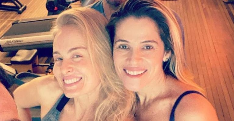Angélica mostra expectativa X realidade de treino com Ingrid Guimarães e diverte a web