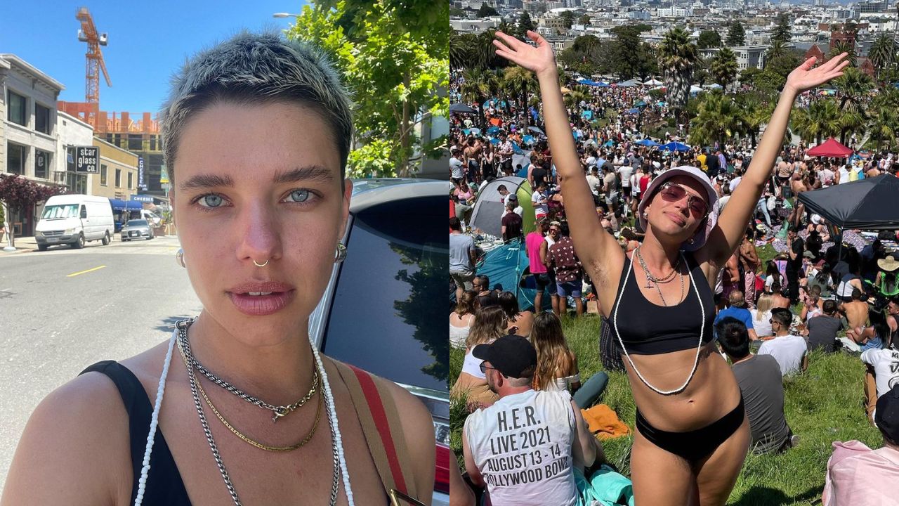 Bruna Linzmeyer marca presença em marcha lésbica em São Francisco: “Fiquei tão emocionada”