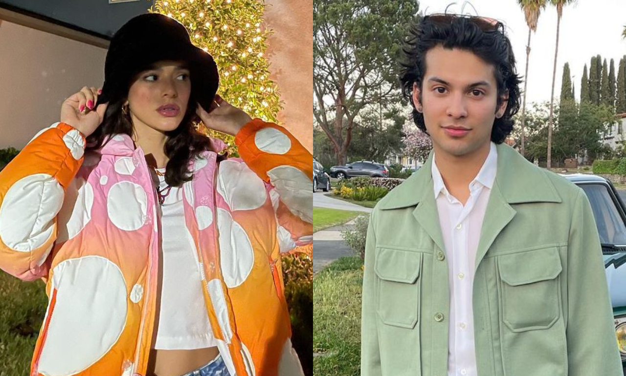 Bruna Marquezine celebra o aniversário de Xolo Maridueña nos bastidores de Besouro Azul